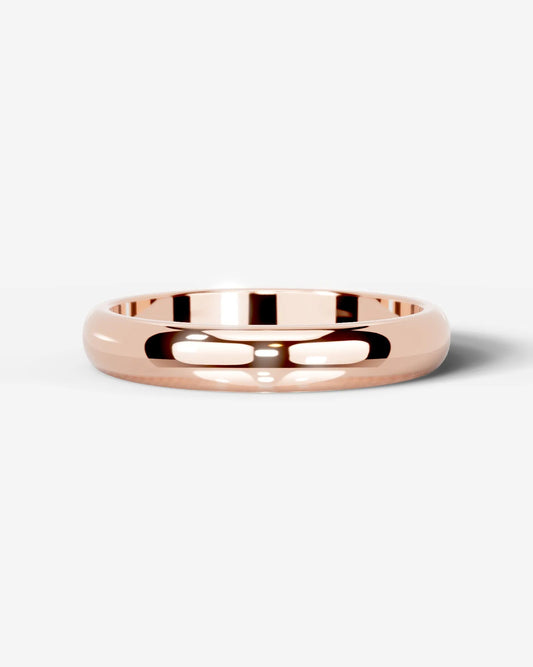 Chris Wedding Band Lab Grown Diamond Wedding Ring - Rose Gold