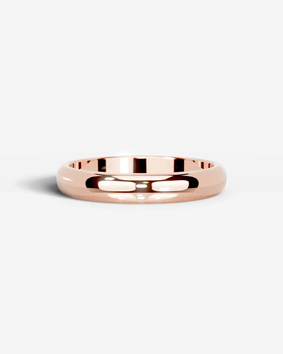 Chris Wedding Band Lab Grown Diamond Wedding Ring - Rose Gold