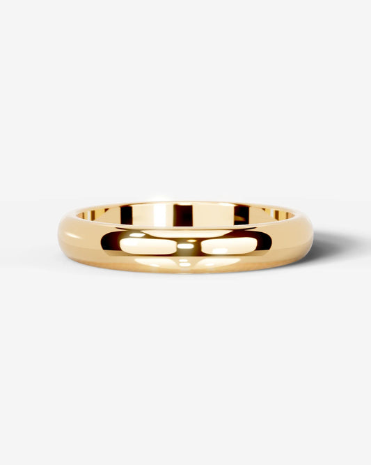 Chris Wedding Band Lab Grown Diamond Wedding Ring - Yellow Gold