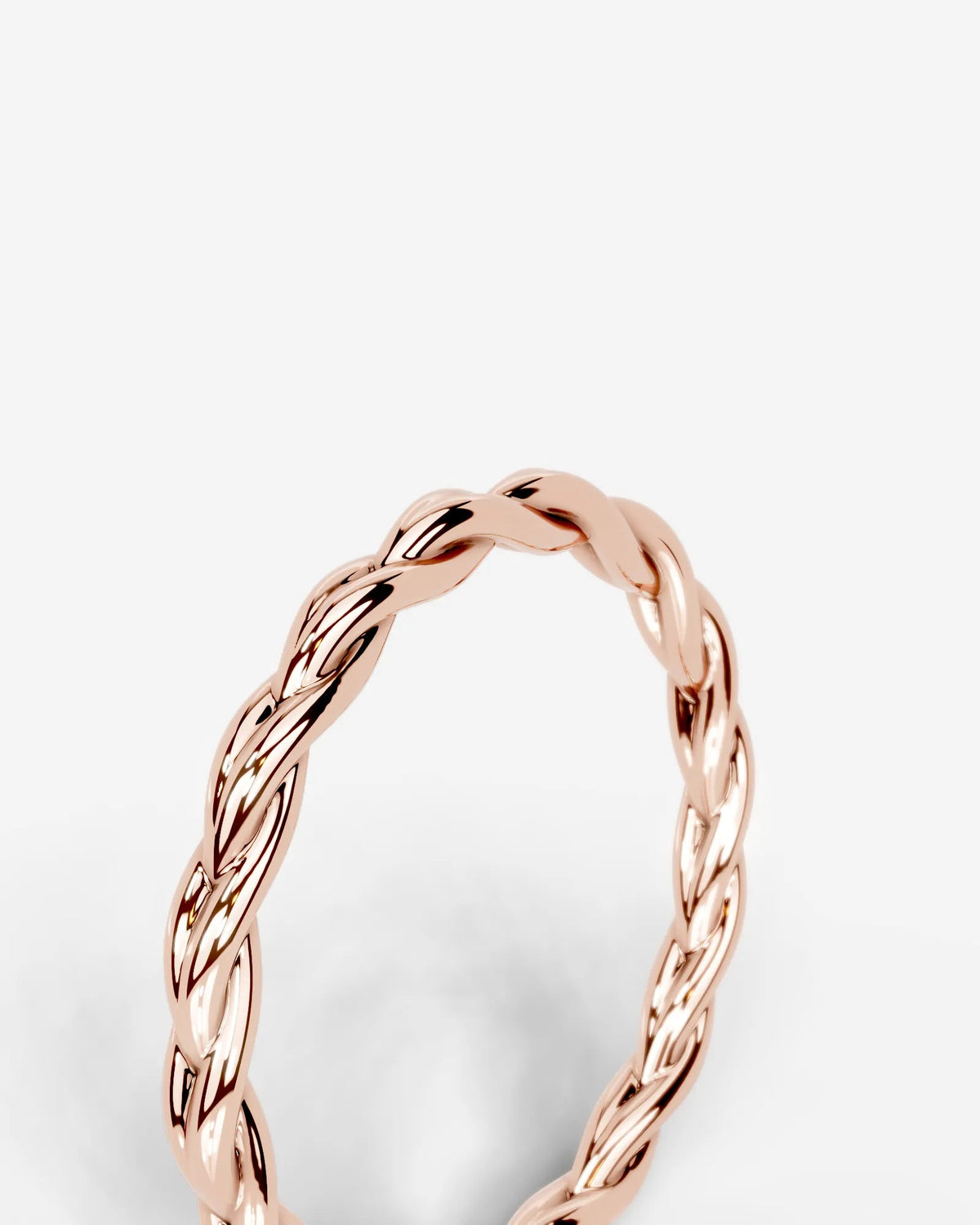 Milani Wedding Band Lab Grown W Diamond Wedding Ring - Rose Gold
