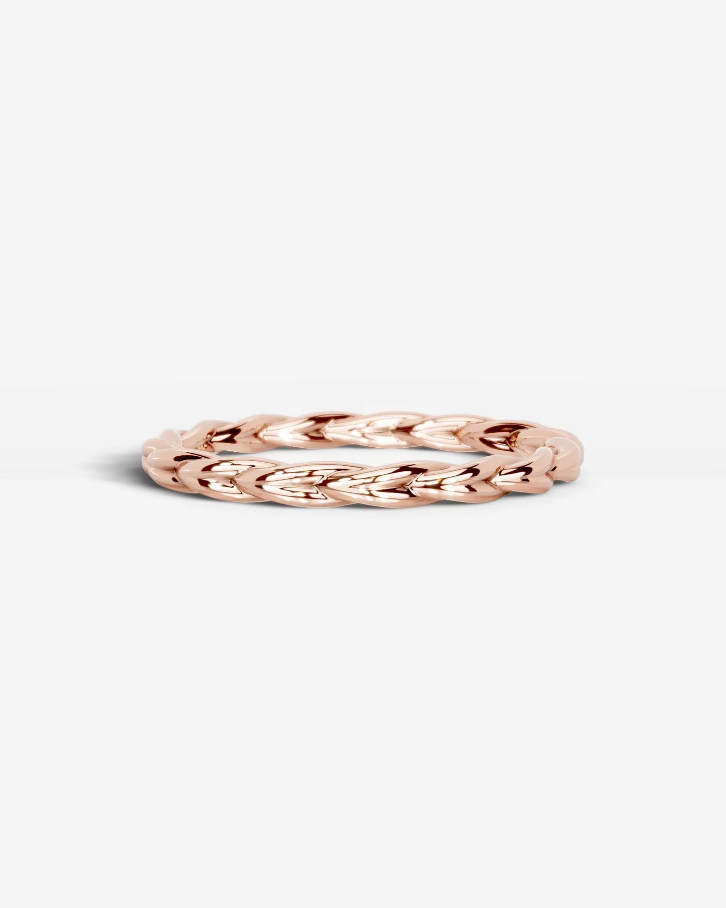 Milani Wedding Band Lab Grown W Diamond Wedding Ring - Rose Gold