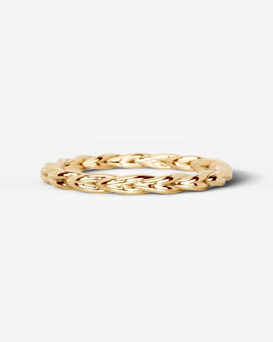 Milani Wedding Band Lab Grown W Diamond Wedding Ring - Yellow Gold