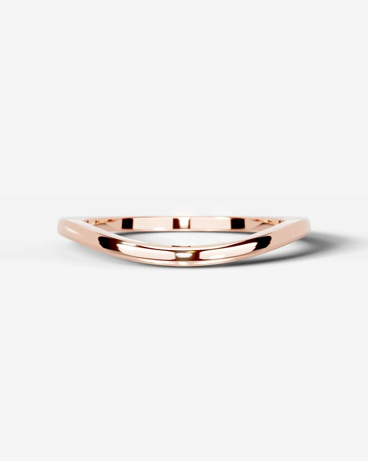 Winnie Wedding Band Lab Grown Diamond Wedding Ring - Rose Gold