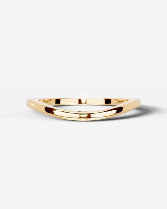Winnie Wedding Band Lab Grown Diamond Wedding Ring - Yellow Gold