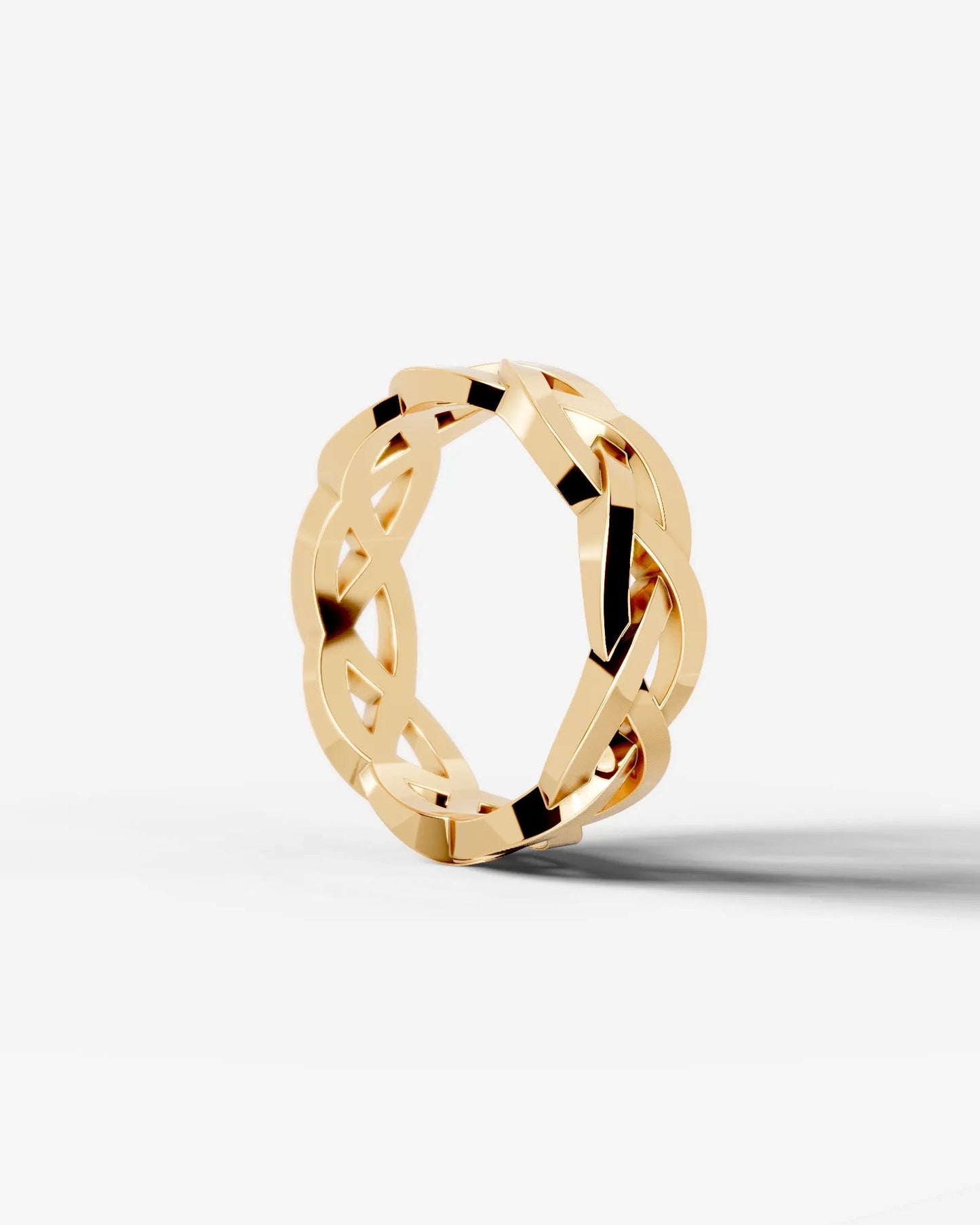 Gerard Natural Diamond Wedding Band Lab Grown Diamond Wedding Ring - Yellow Gold