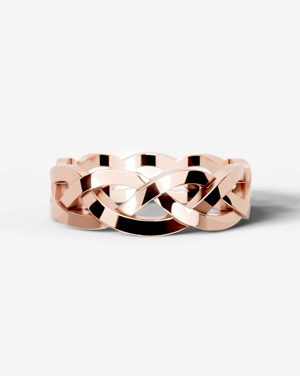 Gerard Natural Diamond Wedding Band Lab Grown Diamond Wedding Ring - Rose Gold