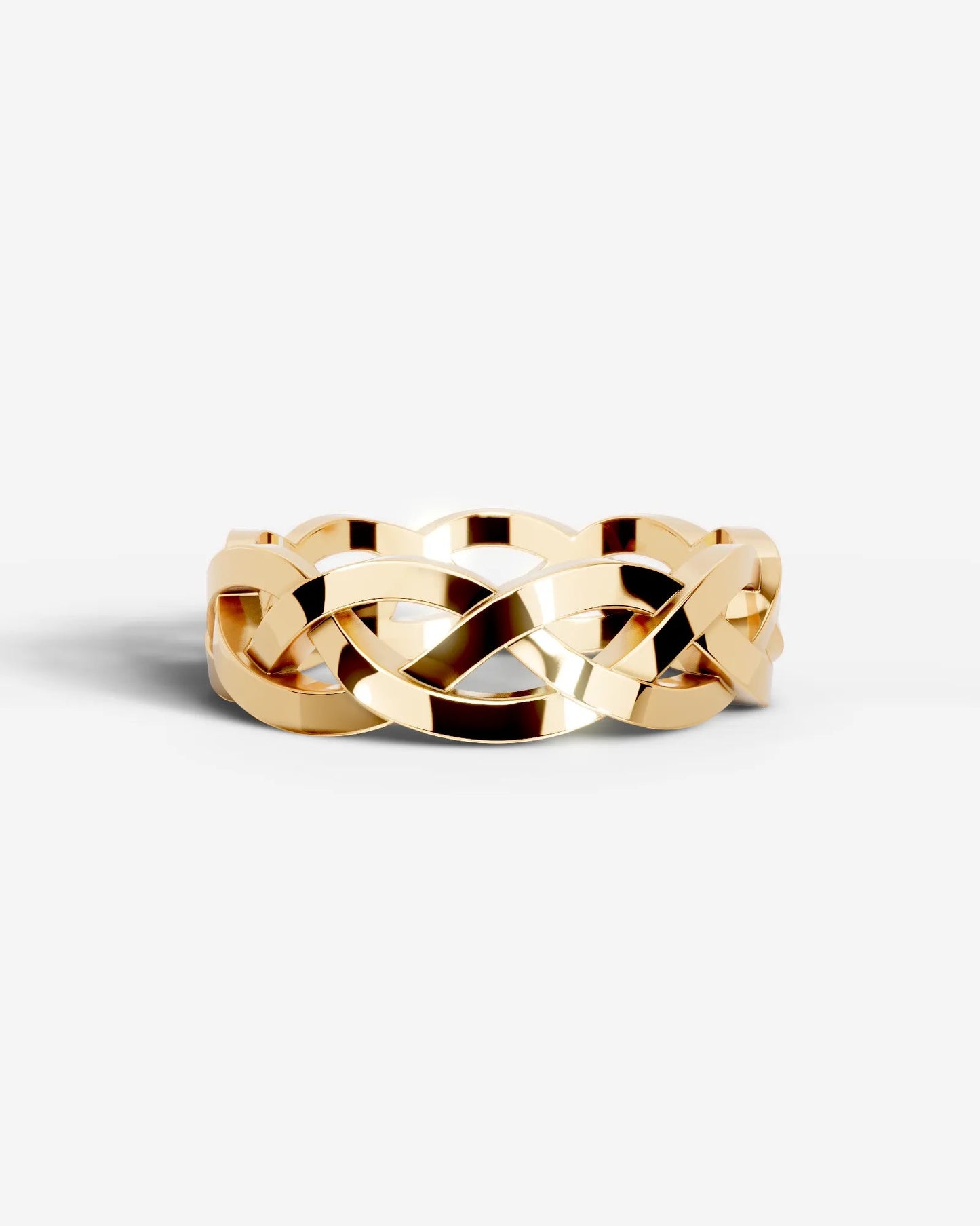 Gerard Natural Diamond Wedding Band Lab Grown Diamond Wedding Ring - Yellow Gold