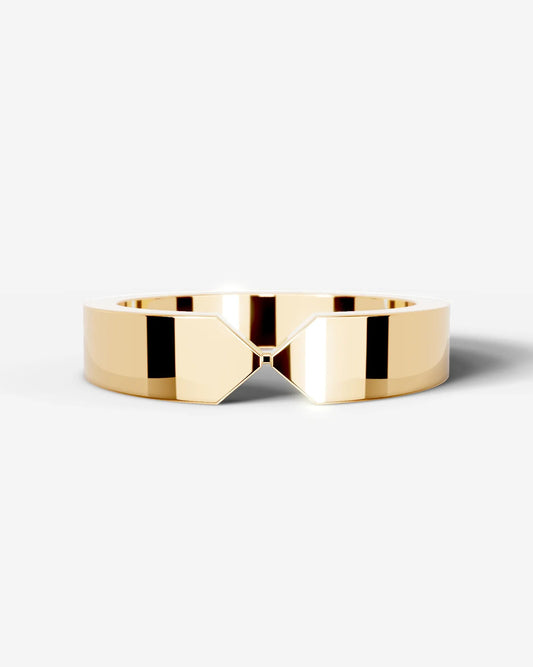 David Wedding Band Lab Grown Diamond Wedding Ring - Yellow Gold