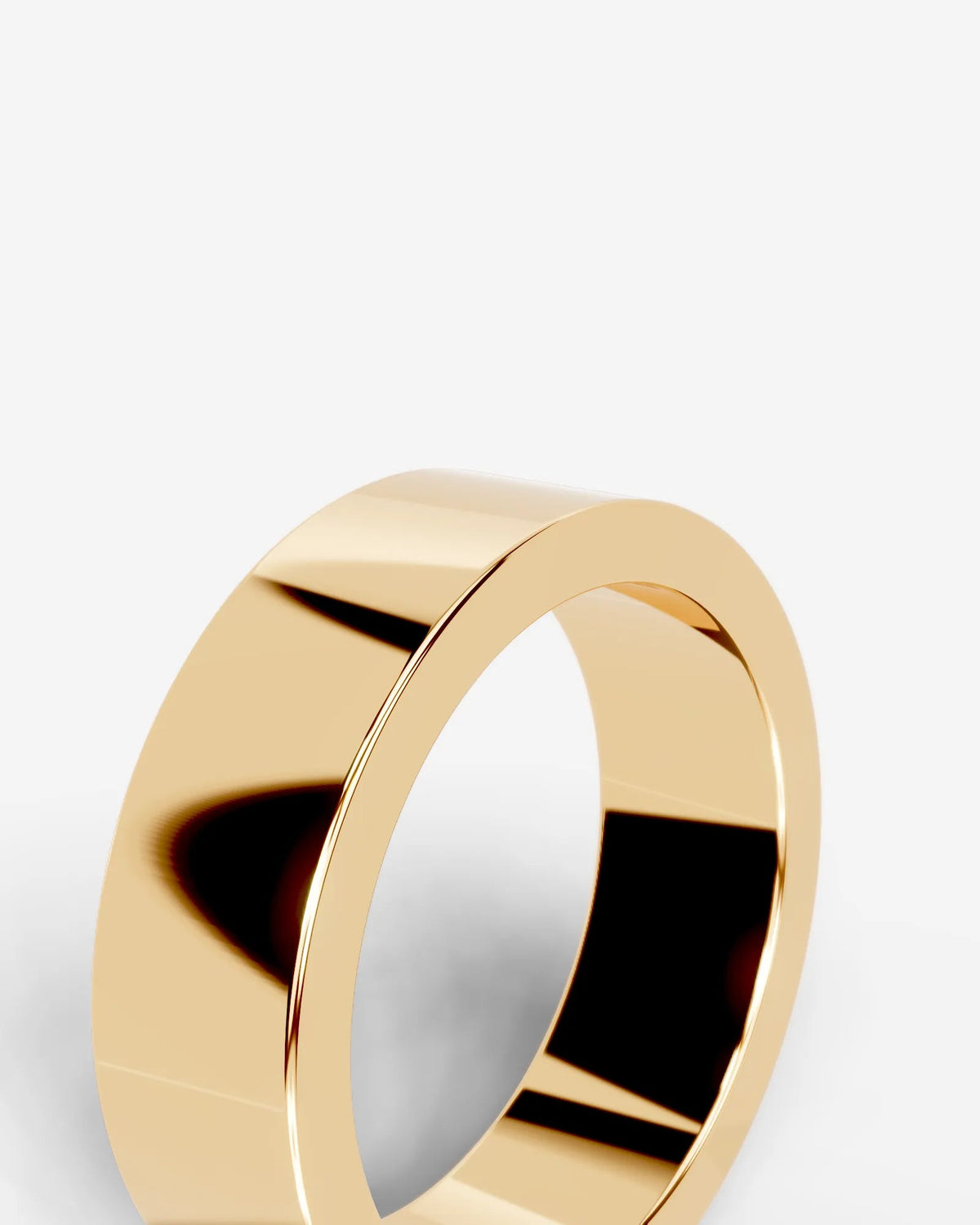 Travis Wedding Band Lab Grown Diamond Wedding Ring - Yellow Gold