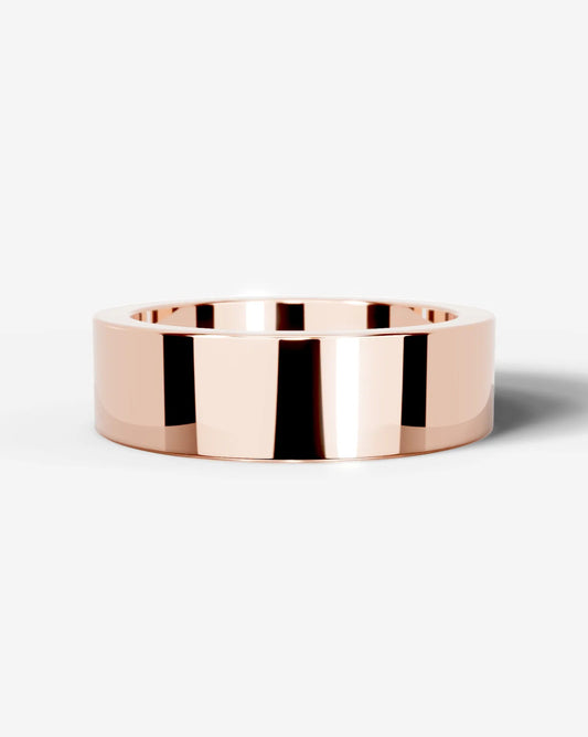 Travis Wedding Band Lab Grown Diamond Wedding Ring - Rose Gold