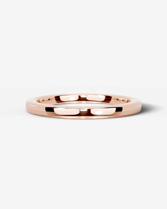 Jack Natural Diamond Wedding Band Lab Grown W Diamond Wedding Ring - Rose Gold