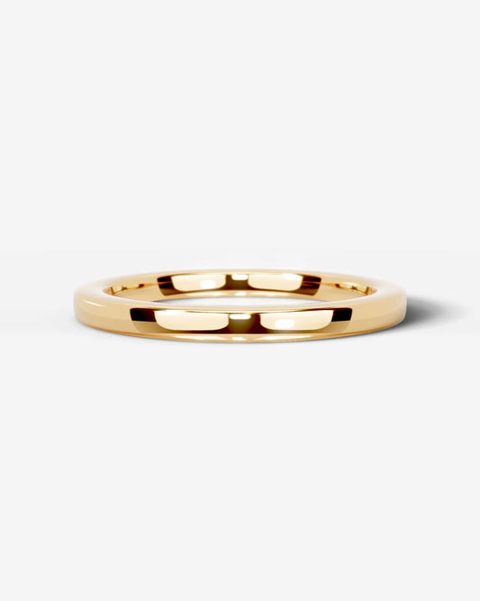 Jack Natural Diamond Wedding Band Lab Grown W Diamond Wedding Ring - Yellow Gold