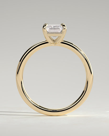 Alina - Emerald Claw Solitaire Engagement Ring - Yellow Gold - yellow gold - Lara Jewels