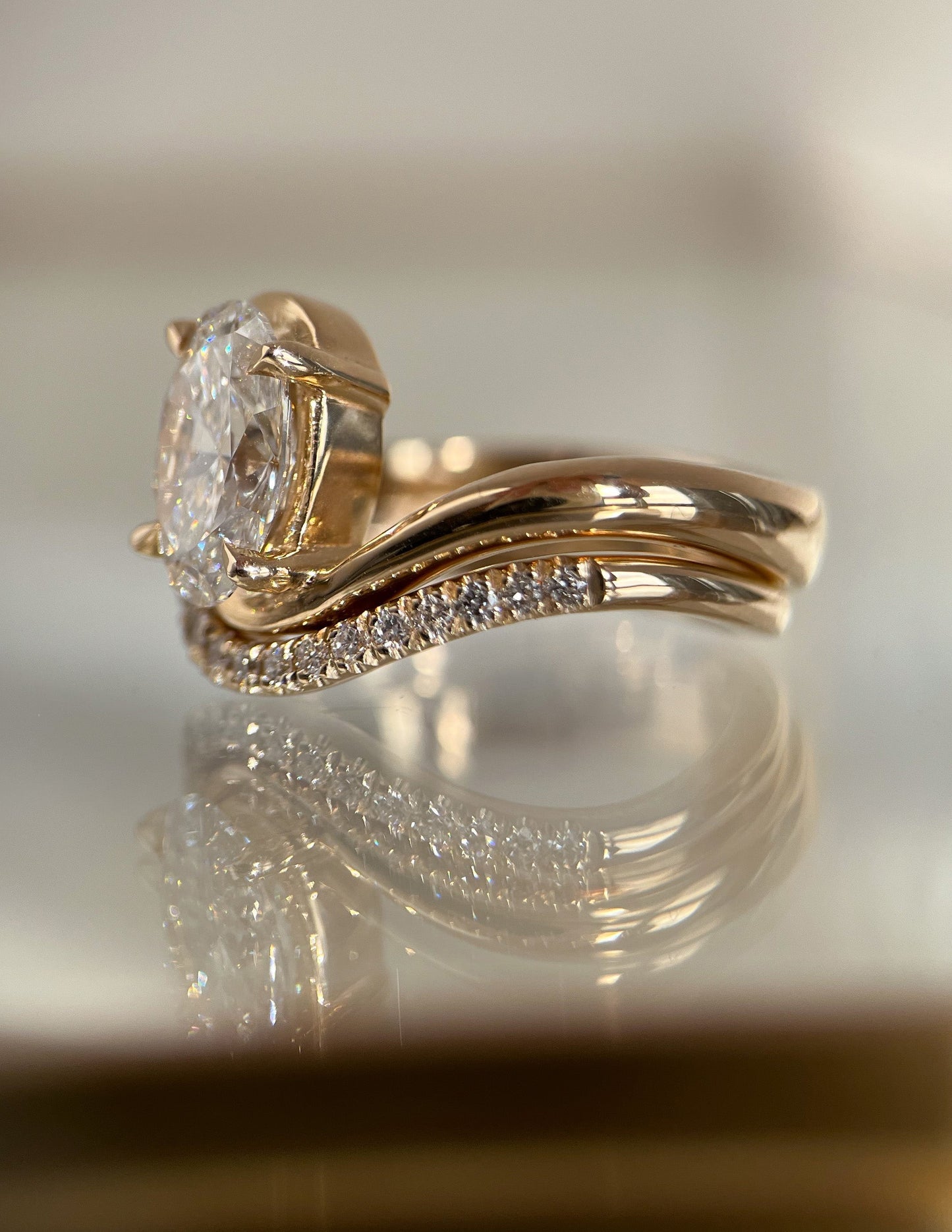 Oval Lab Grown Diamond Engagement Ring