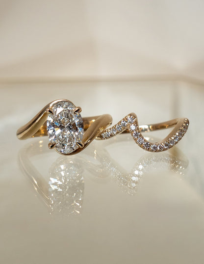 Oval Lab Grown Diamond Engagement Ring