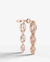 Abigail Lab Grown Diamond Earrings Marquise - Rose Gold