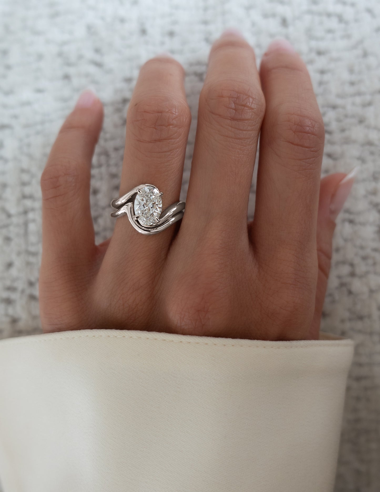 Oval Lab Grown Diamond Engagement Ring