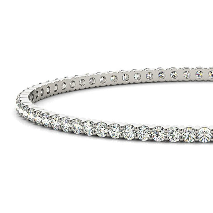 1.75 ctw Diamond Eternity Bangle Bracelet - 14K Yellow Gold