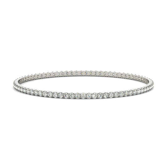 1.75 ctw Diamond Eternity Bangle Bracelet - Platinum 950