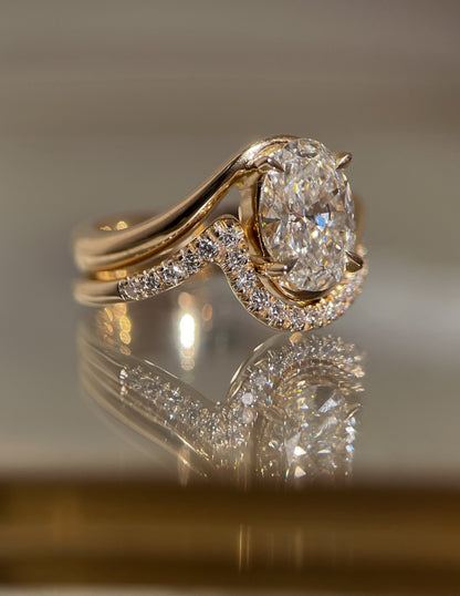 Oval Lab Grown Diamond Engagement Ring