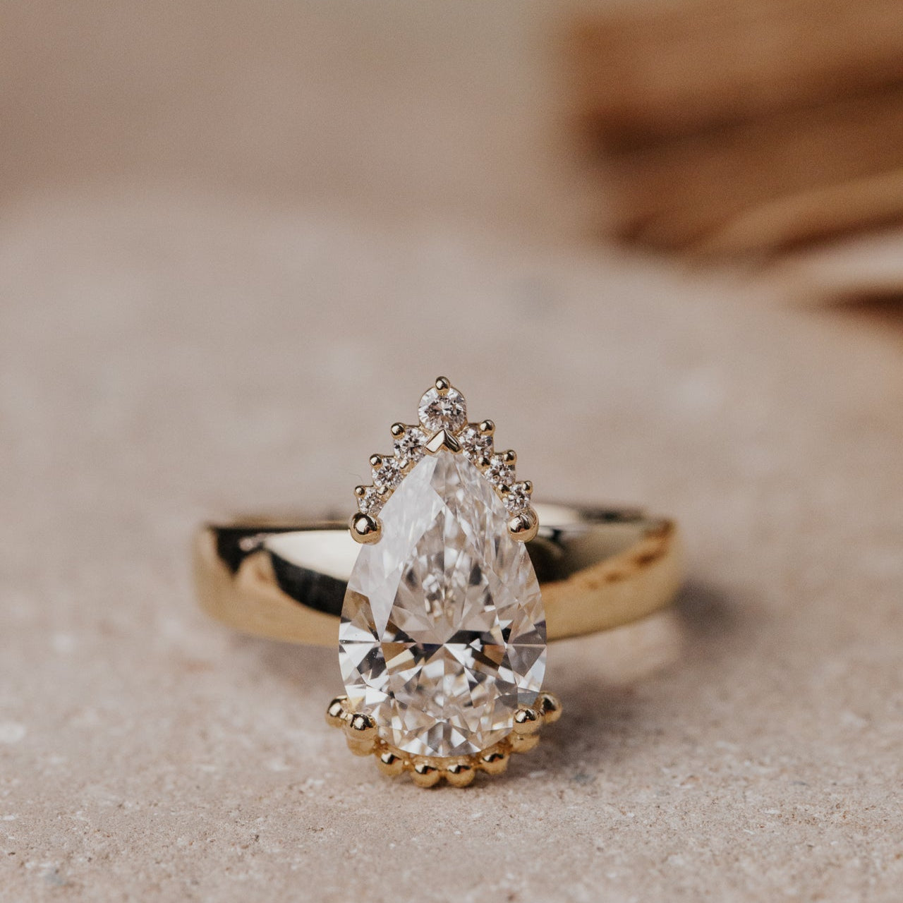 The Rosalinda Pear Ring
