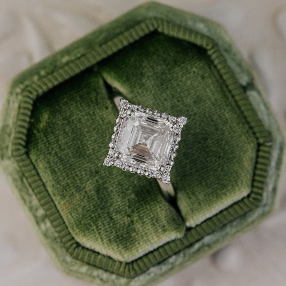 The Aurora Asscher Cut Ring