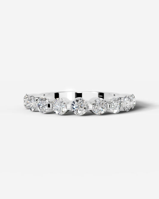 Amari Lab Grown Round Diamond Wedding Ring - Platinum
