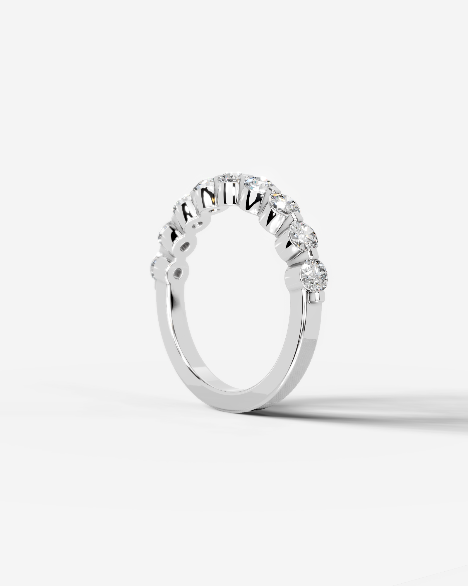 Amari Lab Grown Round Diamond Wedding Ring - Platinum - 5ct