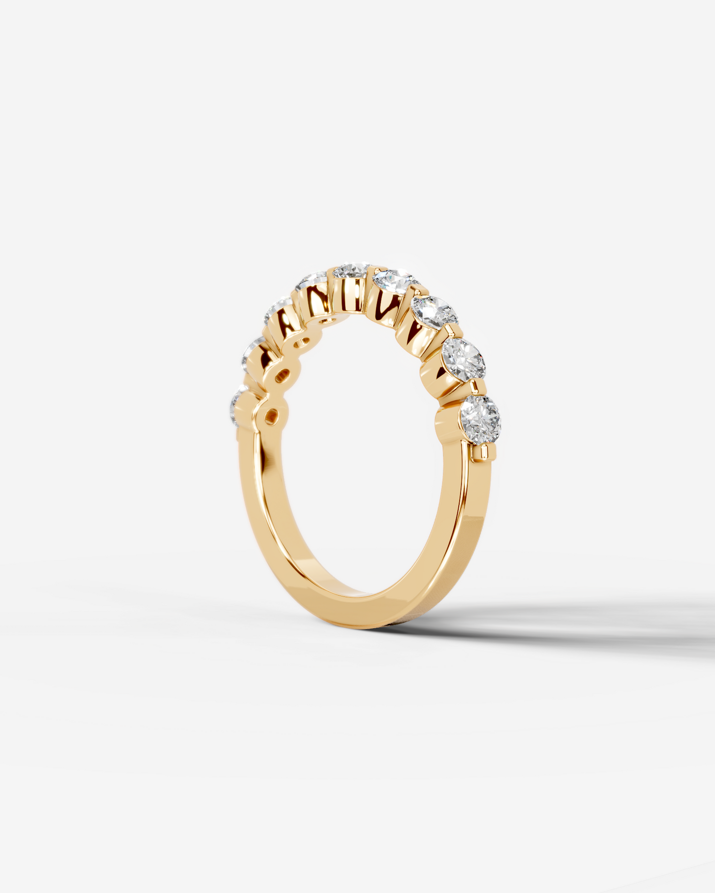 Amari Lab Grown Round Diamond Wedding Ring - Yellow Gold - 14K - 6ct