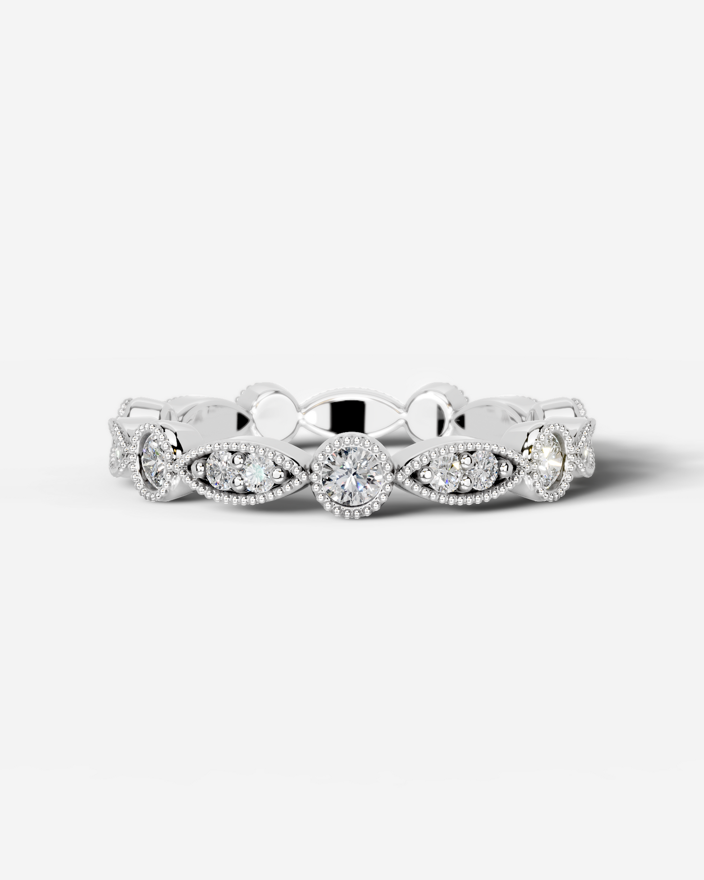 Amelia Lab Grown Round Diamond Wedding Ring - White Gold - 18K - 6ct