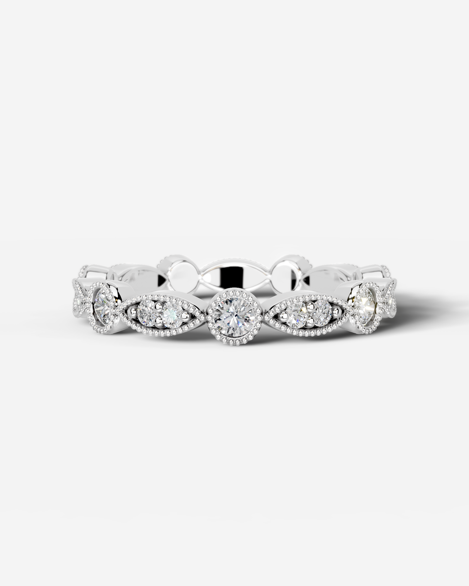 Amelia Lab Grown Round Diamond Wedding Ring - White Gold - 18K - 6ct