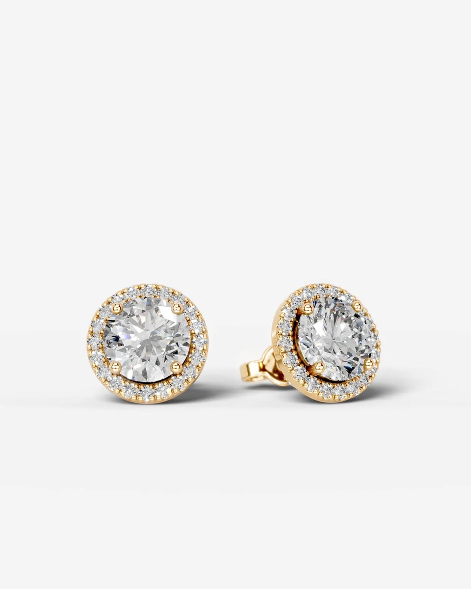 Anastasia Curved Lab Grown Round Diamond Wedding Ring - Yellow Gold