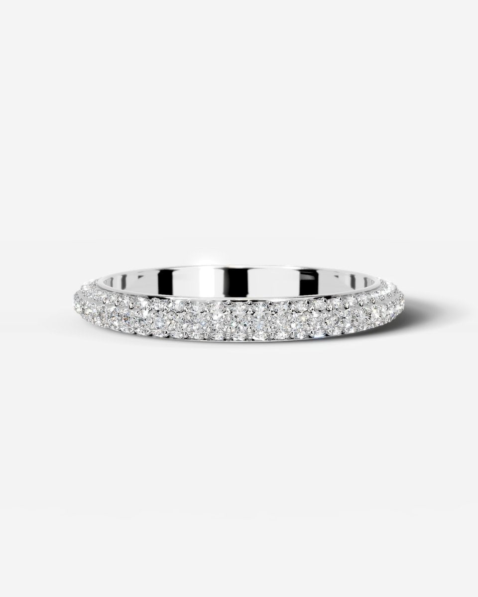 Anastasia Lab Grown Round Diamond Wedding Ring - Platinum