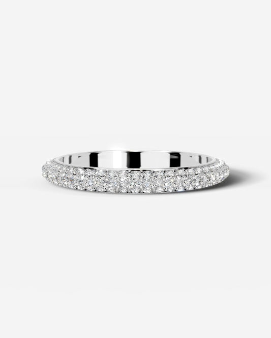 Anastasia Lab Grown Round Diamond Wedding Ring - Platinum