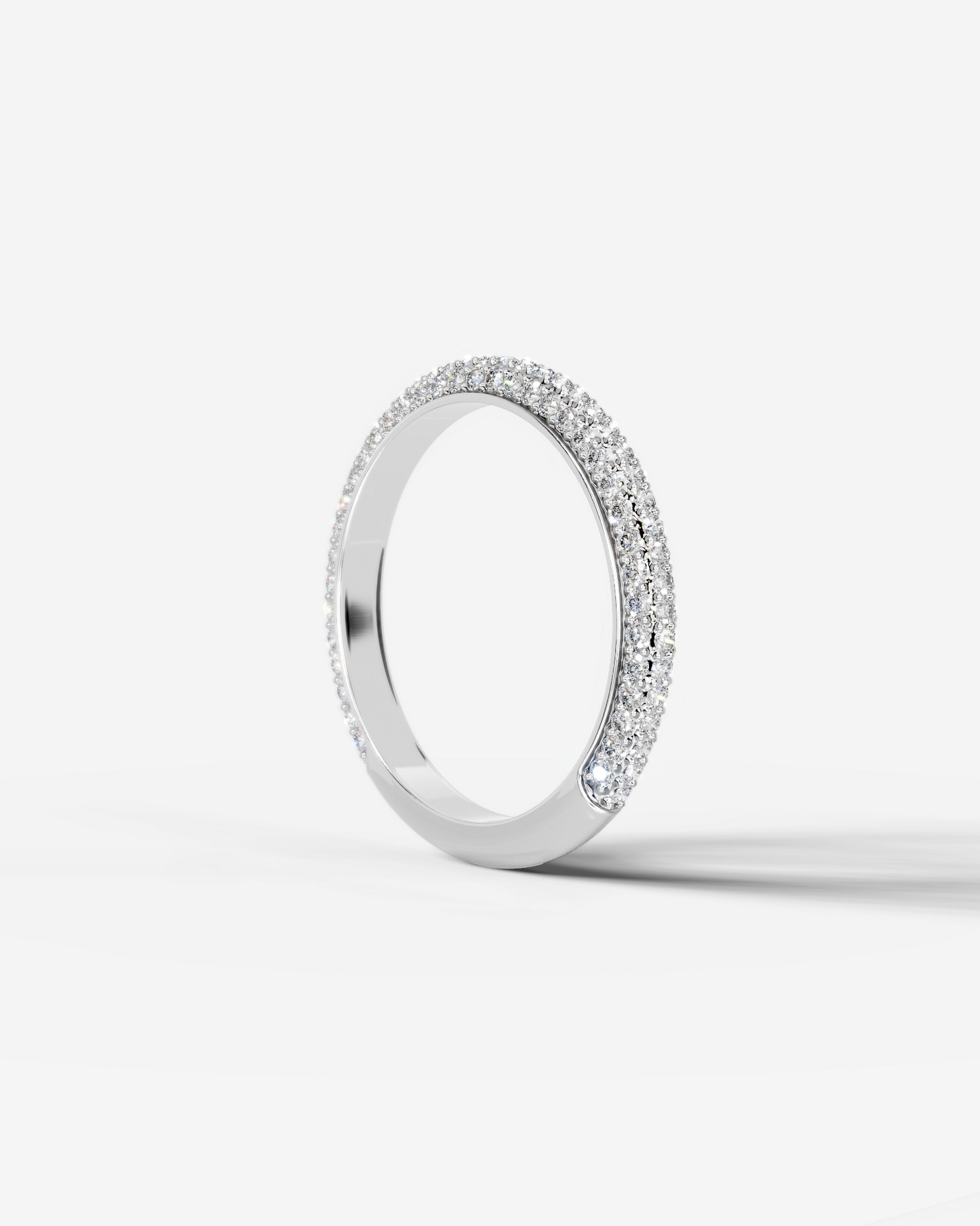 Anastasia Lab Grown Round Diamond Wedding Ring - White Gold - 14K - 6ct
