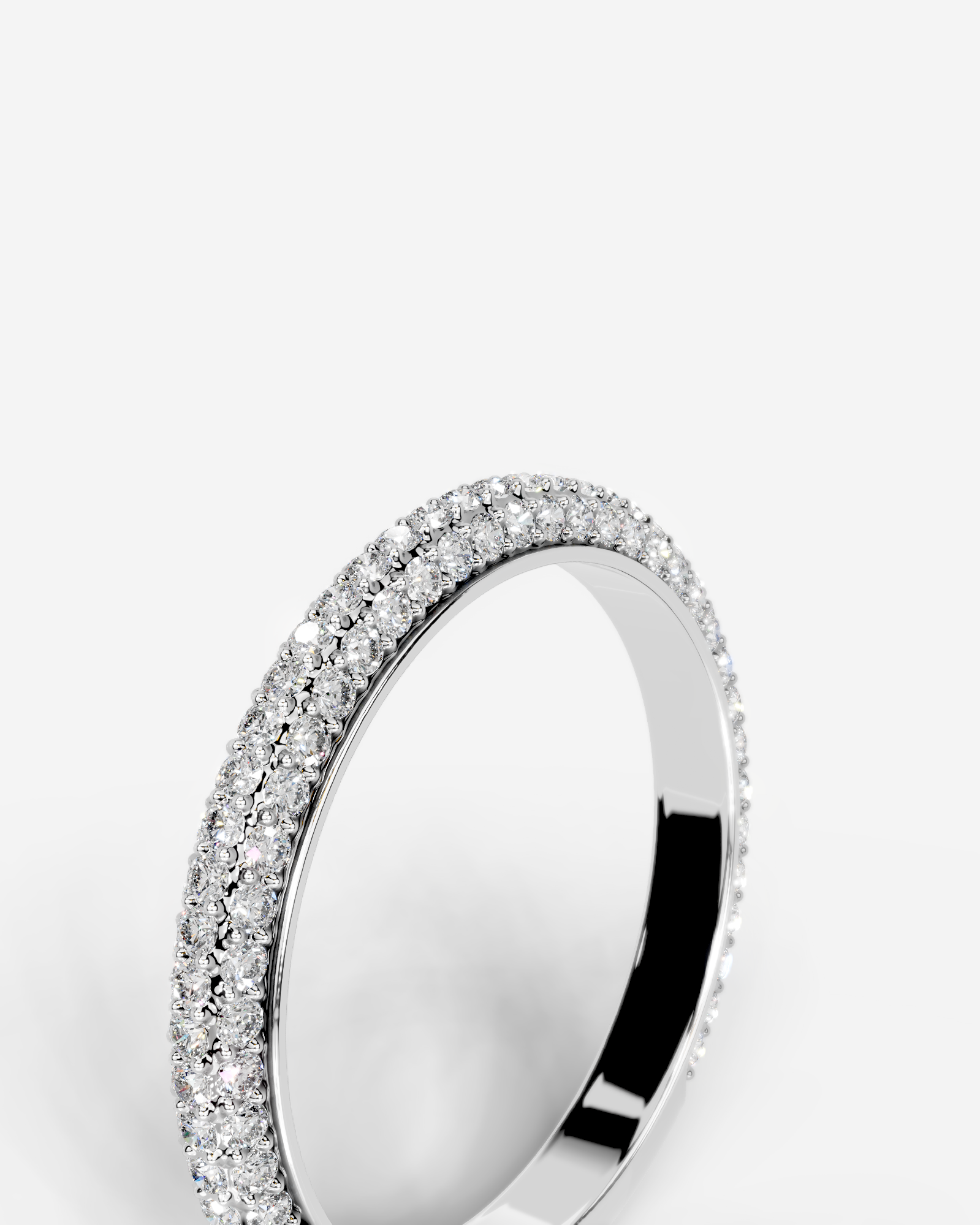 Anastasia Lab Grown Round Diamond Wedding Ring - Platinum - 6ct