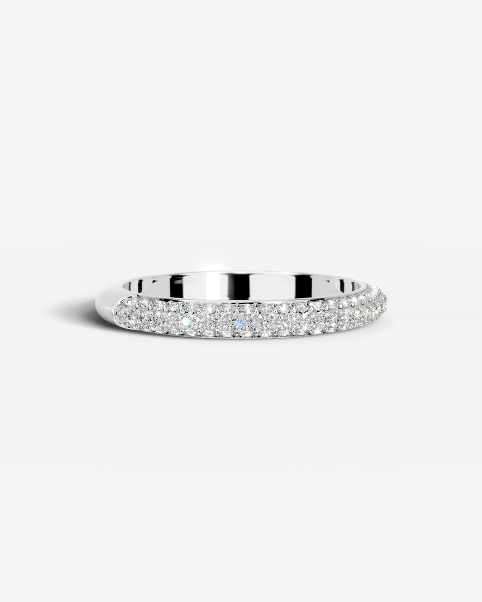 Anastasia Lab Grown Round Diamond Wedding Ring - Platinum