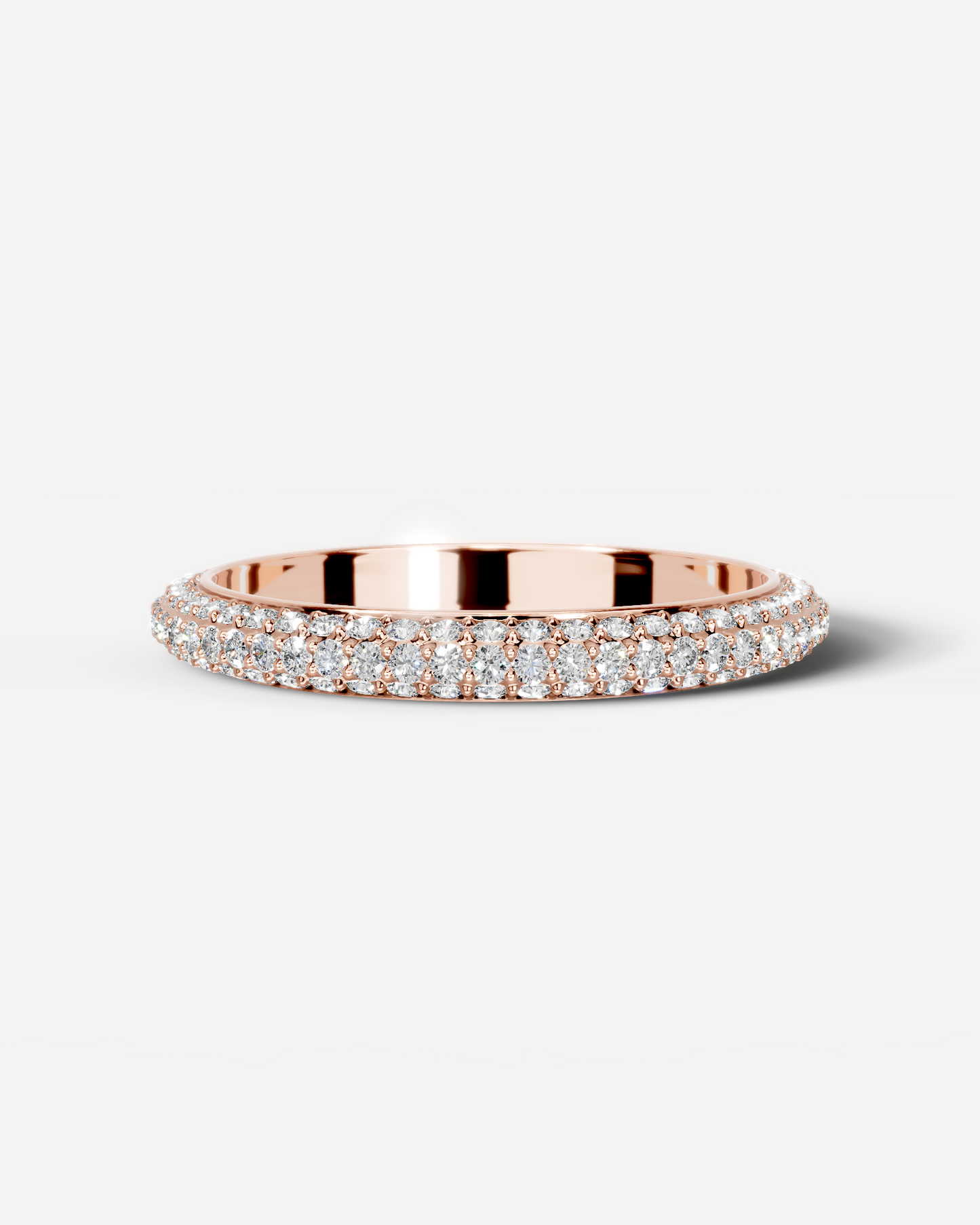 Anastasia Lab Grown Round Diamond Wedding Ring - Rose Gold - 18K - 6ct