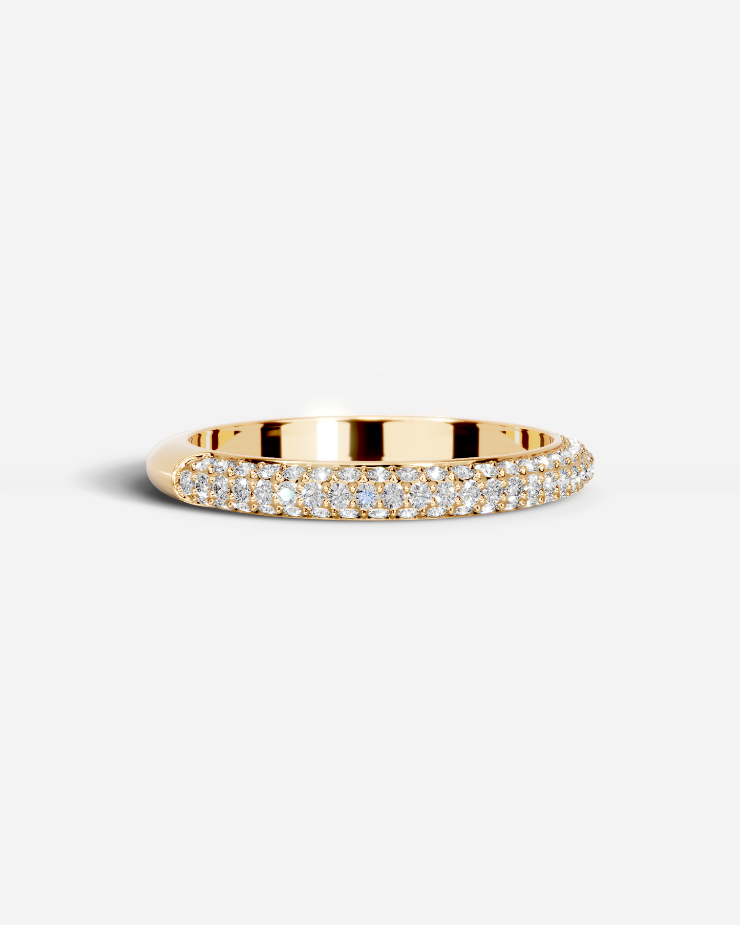Anastasia Lab Grown Round Diamond Wedding Ring - Yellow Gold - 18K - 3ct