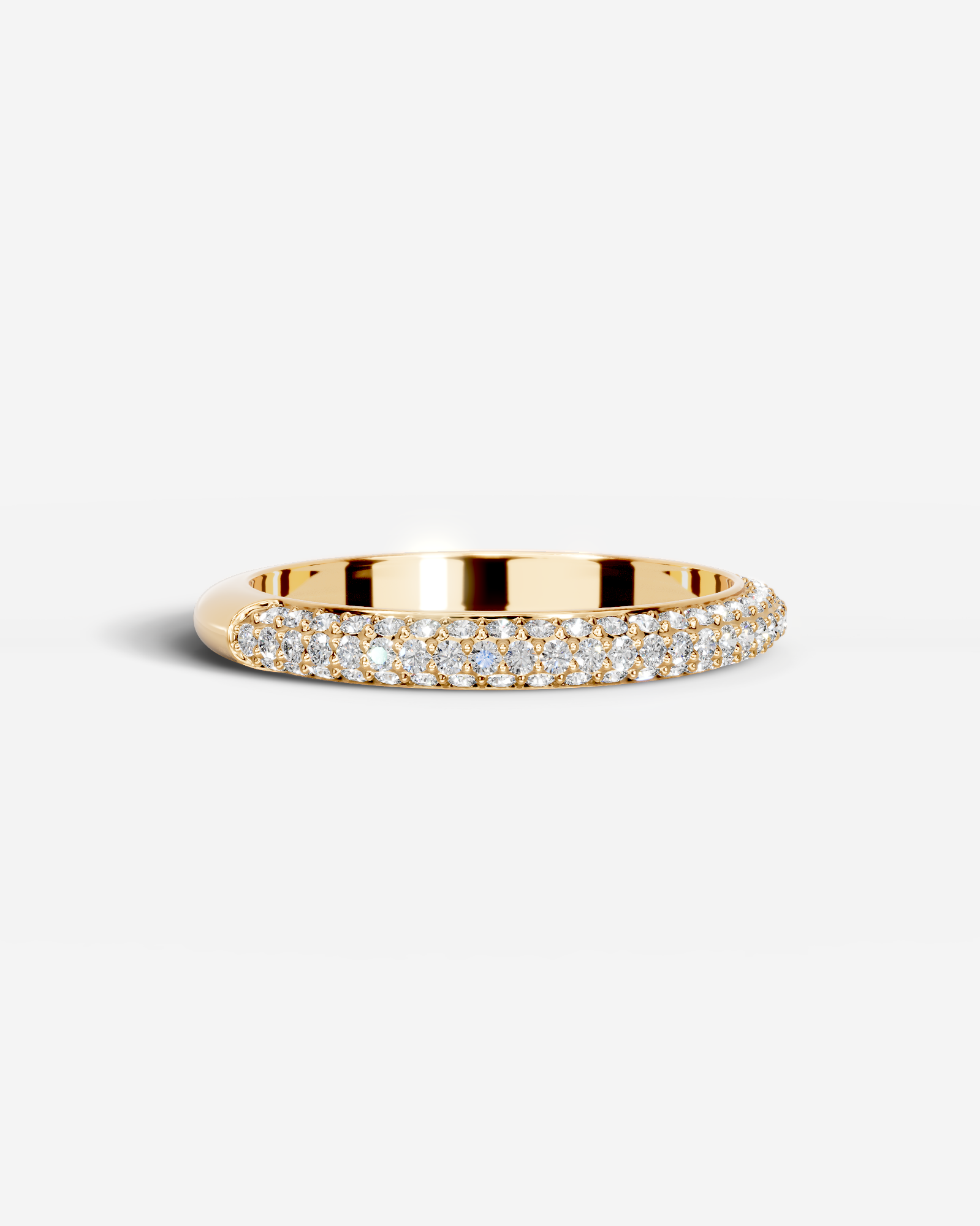 Anastasia Lab Grown Round Diamond Wedding Ring - Yellow Gold - 18K - 3ct