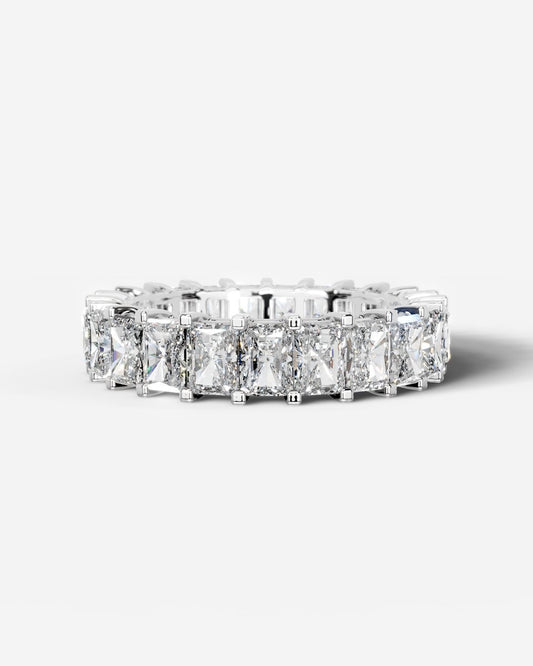 Andi Lab Grown Radiant Diamond Wedding Ring - Platinum