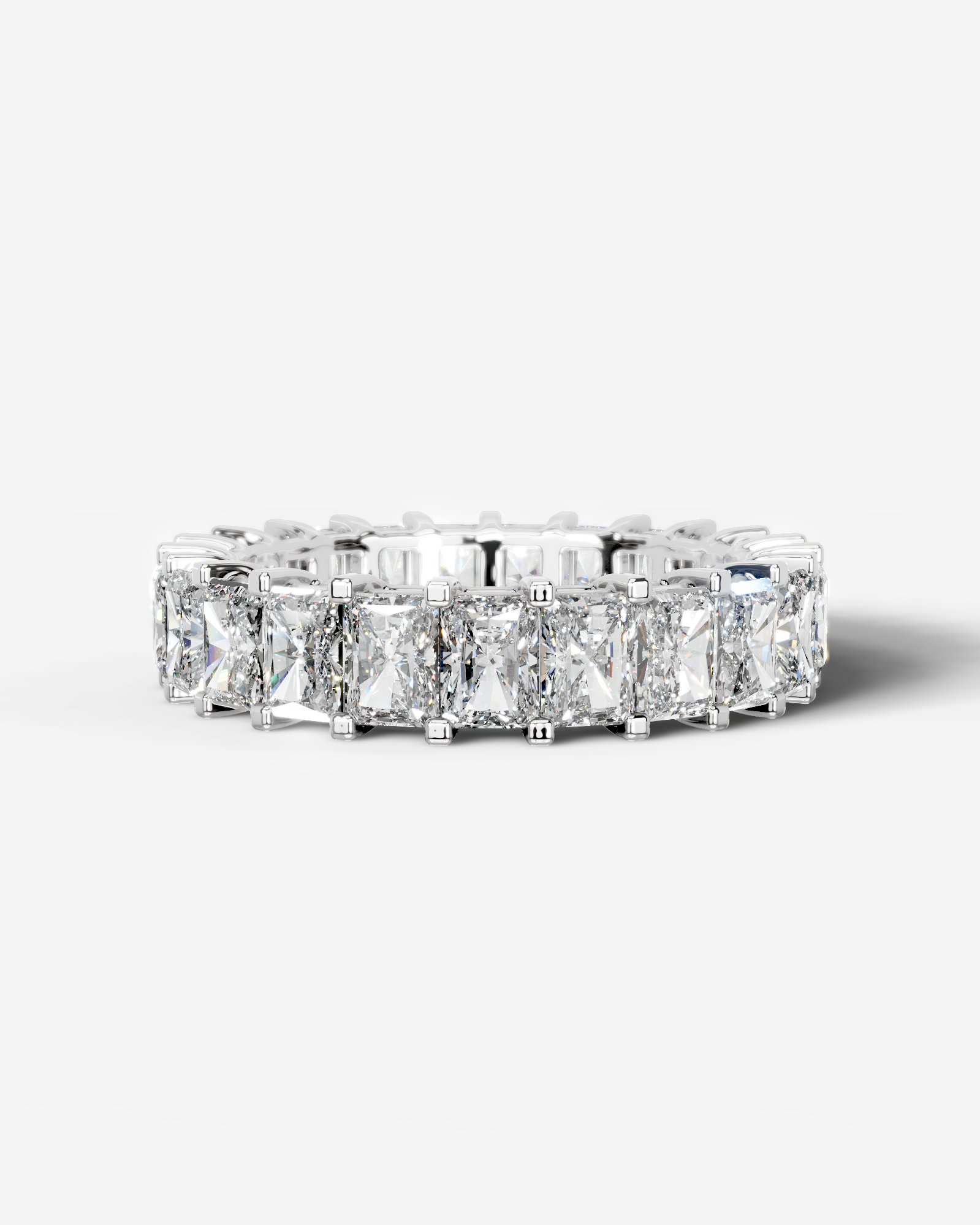 Andi Lab Grown Radiant Diamond Wedding Ring - White Gold - 18K - 5ct