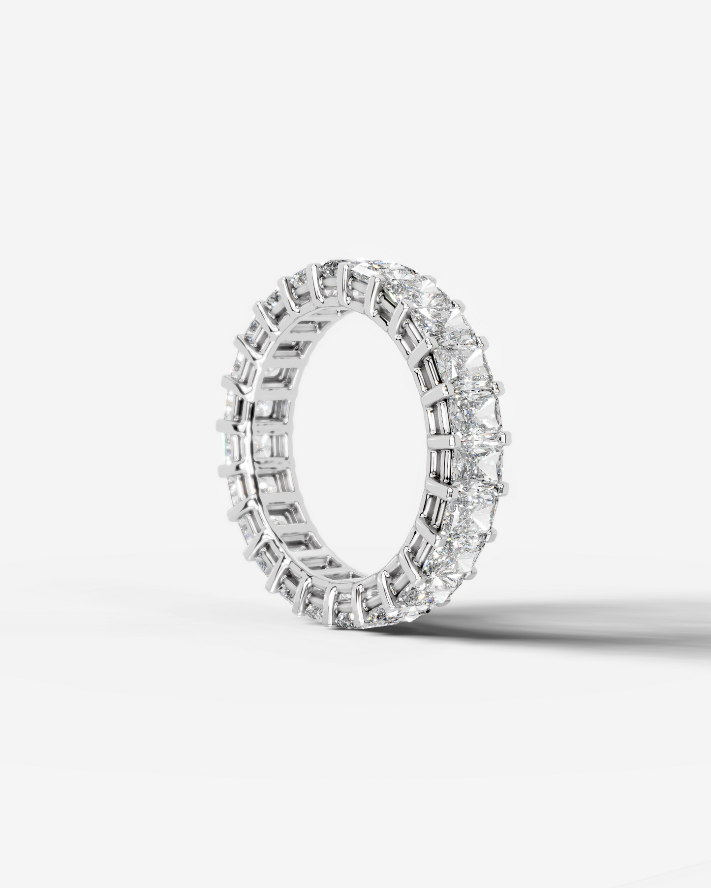 Andi Lab Grown Radiant Diamond Wedding Ring - White Gold - 18K - 6ct