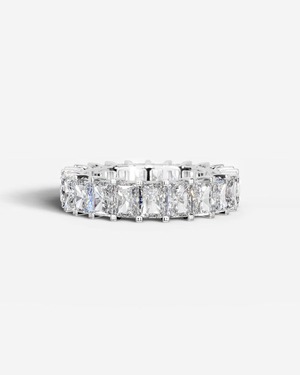 Andi Lab Grown Radiant Diamond Wedding Ring - Platinum
