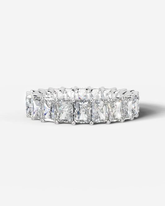 Andrea Lab Grown Radiant Diamond Wedding Ring - Platinum