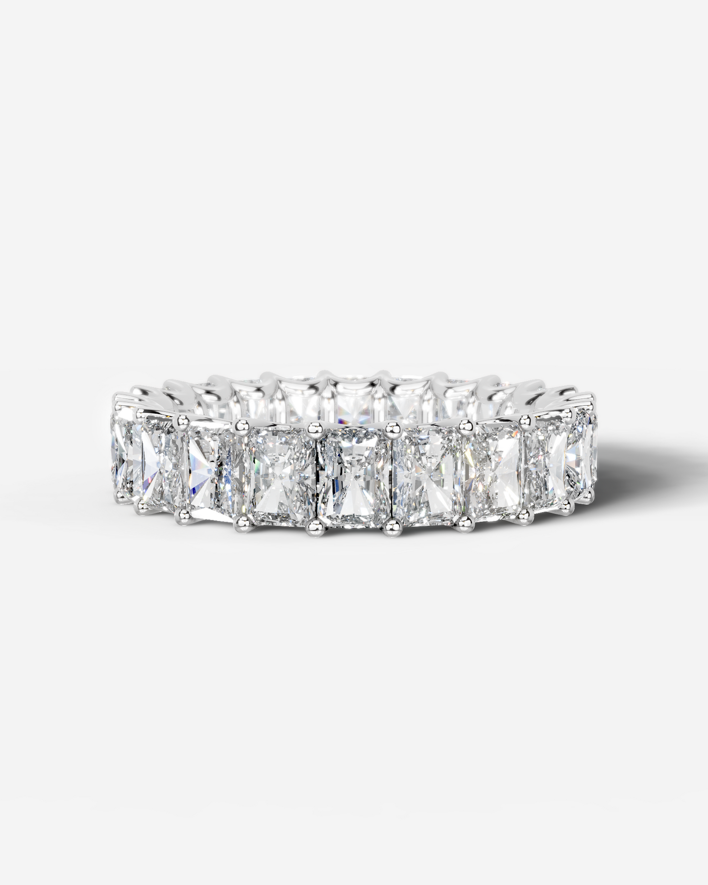 Andrea Lab Grown Radiant Diamond Wedding Ring - White Gold - 18K - 5ct