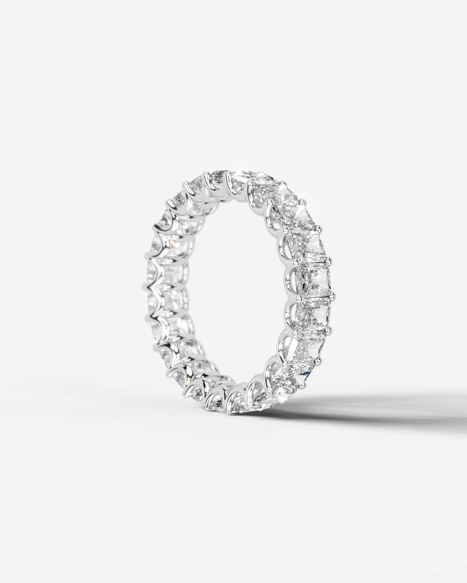 Andrea Lab Grown Radiant Diamond Wedding Ring - White Gold - 18K - 6ct