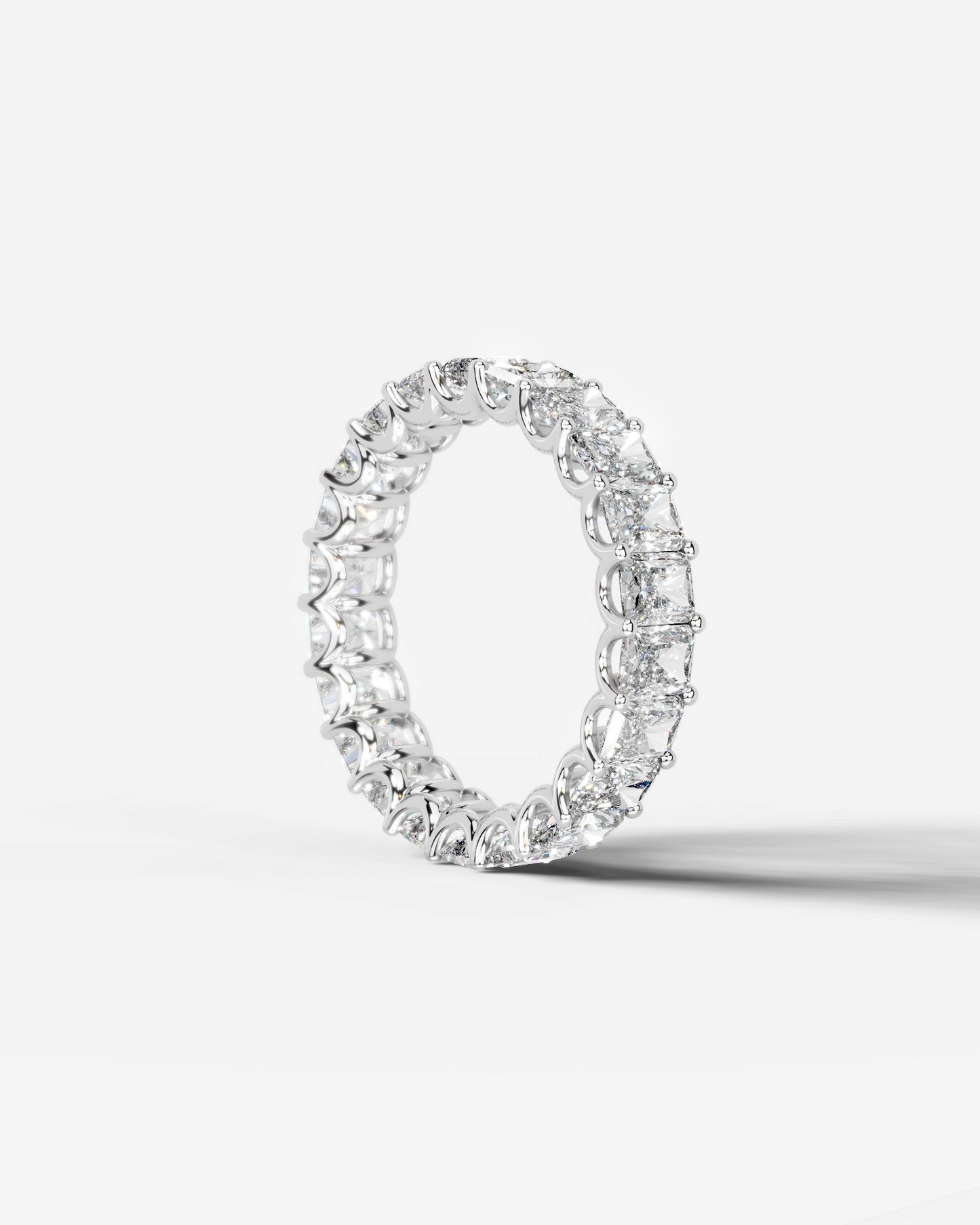 Andrea Lab Grown Radiant Diamond Wedding Ring - Platinum - 4ct