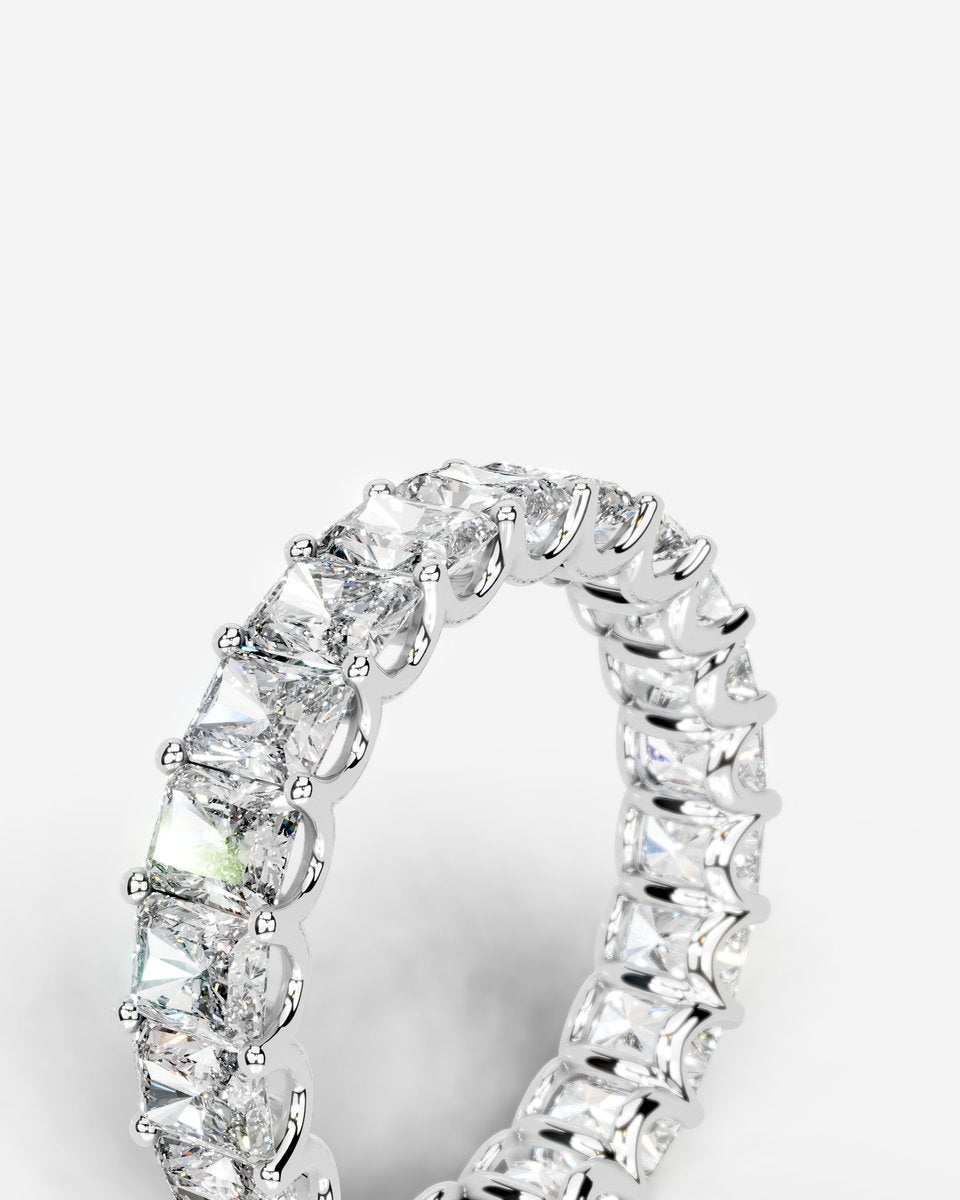 Andrea Lab Grown Radiant Diamond Wedding Ring - Platinum