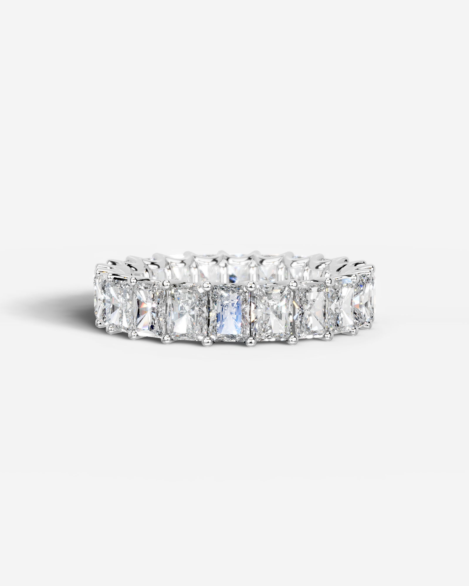 Andrea Lab Grown Radiant Diamond Wedding Ring - White Gold - 18K - 2ct